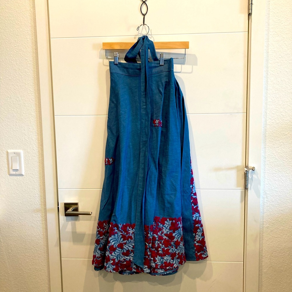 RARE Mi Golondrina Skirt— O/S w/ tie waist — worn once— make me an offer y’all!